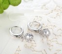 Pendientes de mujer círculos con colgante H727 4