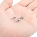 Pendientes de mujer con circonitas G1380 4