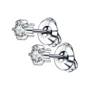 Pendientes de mujer con circonitas H849 13