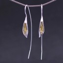 Pendientes de mujer con flores 8