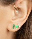 Pendientes de mujer con forma de corazón G459 1