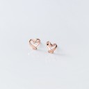 Pendientes de mujer con forma de corazón R52 6