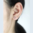 Pendientes de mujer con forma de corazón R92 1