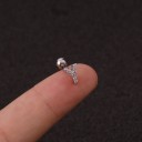 Pendientes de mujer con letras del alfabeto T