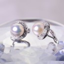 Pendientes de mujer con perla C1082 3
