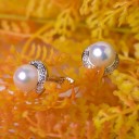 Pendientes de mujer con perla C1082 4