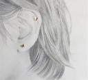 Pendientes de mujer con semillas y mariposa 3