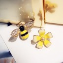 Pendientes de mujer flor y abeja 3