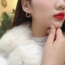 Pendientes de mujer semicírculos A2597 3