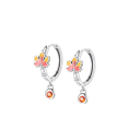 Pendientes de Otoño de Temporada en plata 925 para mujeres con hojas de arce, brillo otoñal, pendientes delicados para uso diario 3