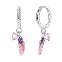 Pendientes de pluma espiritual de plata 925 para mujeres, fuerte símbolo espiritual en un diseño delicado para el uso diario 1