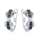 Pendientes infinito mujer con piedras 1