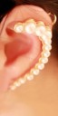 Pendientes llamativos para mujer que abrazan toda la oreja Pendientes decorativos con circonitas e imitaciones de perlas Metal de bisutería Motivos 6