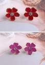 Pendientes mujer flores 2 pares 5