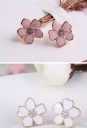 Pendientes mujer flores 2 pares 8