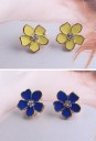Pendientes mujer flores 2 pares 9