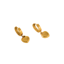 Pendientes nostálgicos de acero inoxidable 316 con motivo de corazón, impermeables, joyería de moda para mujeres, boda, aniversario, cumpleaños 2