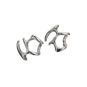 Pendientes punk de moda 2.1 x 2.2 cm estilo hip-hop para chicas joyería de fiesta metálica, accesorios de tendencia para la personalidad 2