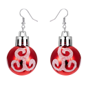Pendientes redondos navideños 1