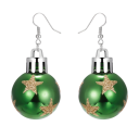 Pendientes redondos navideños 6