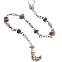 Péndulo para el cabello 28 cm Cadena para el cabello con perlas y estrella Aleación y perlas Elegante adorno capilar para trenzas y cabellos 2