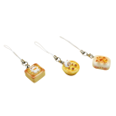 Penduricalhos adoráveis para telefone com tema de gatinhos e pastelaria Penduricalhos adoráveis japoneses para chaves Decoração para telemóvel, mala ou mochila 3