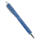 Penna a sfera 14,4 cm Penna metallica rosa-oro con strass Penna elegante per matrimoni e regali Articoli di cancelleria di lusso 3