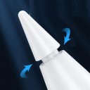 Penna touch per smartphone e tablet con punta intercambiabile, indicatore di batteria e ricarica tramite USB C 4