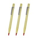 Pennarello metallico per vetro 3 pz strumento di tracciamento 14 cm corpo metallico per la marcatura di piastrelle ceramica metallo 4
