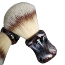 Pennello da barba 26 x 55 mm Setole sintetiche Manico in resina 38 x 46 mm Pennello da barba per rasatura a umido Crema e sapone 4