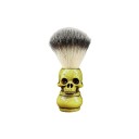Pennello da barba di lusso a forma di teschio 10,8 x 3,5 cm Setole lunghe in visone 3,5 cm Strumento professionale per la pulizia e la rasatura del viso 6