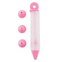 Pennello decorativo in silicone per la pasticceria con 2 beccucci 14,7 × 2,3 cm per la decorazione fine di creme, glasse e cioccolato per dolci 3