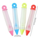 Pennello decorativo in silicone per la pasticceria con 2 beccucci 14,7 × 2,3 cm per la decorazione fine di creme, glasse e cioccolato per dolci 8
