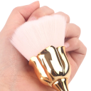 Pennello Morbido e Peloso a Forma di Rosa 5 x 3,3 x 12,5 cm Pennello Cosmetico per Polvere, Polvere per Unghie o Trucco 6