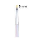 Pennello per decorare unghie 6 mm Pennello da manicure per dipinti e disegni su unghie, per modellare unghie per design dettagliati 2