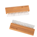 Pennello per polvere 11,5x5 cm Manico in faggio naturale Setole morbide in nylon 2 cm Pulitore per fessure e pannelli Accessorio per la pulizia della casa 2