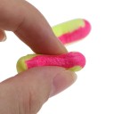 Pěnové špunty do uší na potlačení hluku 10 párů s tvarovanou hlavičkou délka asi 3 cm měkké žlutorůžové na spaní i na cestování 3