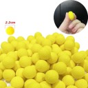 Pěnové střelivo žluté kuličky 50 ks průměr cca 2,2 cm Kompatibilní munice pro Nerf Rival Náhradní kulaté náboje do dětských blasterů 3