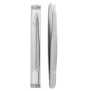 Pensetă profesională pentru sprâncene 9,6 x 1 cm Pensetă din oțel inoxidabil pentru gene și barbă Instrument cosmetic pentru femei 2