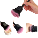 Pensie moale pufoasă în formă de trandafir 5 x 3,3 x 12,5 cm Pensulă cosmetică pentru pudră, pudră pentru unghii sau machiaj 9