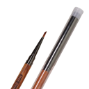 Pensulă cosmetică pentru unghii triangulară, mâner din lemn pentru pictură florală pe unghii, lățimea periilor 3,0 mm, lungimea periilor 9,0 mm 2