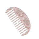 Pente arredondado de acetato para cabelo em forma de meia-lua com dentes largos Pente de cabeleireiro de viagem colorido 6