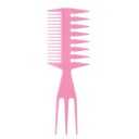 Pente de Cabeleireiro Pente de Estilo para Cabelo Pente com Dentes Largos Pente Dupla Face 3