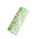 Pente de cabelo de acetato com dentes largos Pente de cabeleireiro de viagem quadrado colorido Pente de styling antistático para todos 2