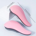 Pente de massagem antistático para cabelo 14,5 x 6,5 cm Escova para desembaraçar cabelo molhado e encaracolado Contra a quebra e a queda 10