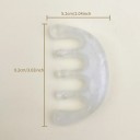 Pente de massagem colorido para o couro cabeludo 9,2 cm x 5,2 cm para estimulação do crescimento do cabelo, relaxamento e alívio do stress 2