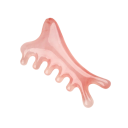 Pente de massagem em resina para relaxamento do couro cabeludo, 6 dentes para massagem eficaz e estimulação do crescimento do cabelo 1