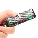 Pente duplo para cabelo e barba Pente de plástico para barbeiro com escova Ferramenta de styling para barbeiro com impressão 2