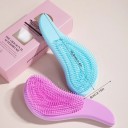 Pente mágico para desembaraçar cabelo 18,8 x 8 cm Escova antistática para cabelo molhado e seco Cuidado de massagem para todos os tipos 7