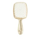 Pente para cabelo com dentes largos 20,3 x 8,3 x 3 cm Pente de massagem respirável com dentes redondos Escova de styling leve para todos 6